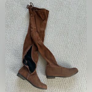 Brown Over-the-Knee Women's Boots